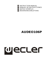 Ecler AUDEO106P Manuel utilisateur