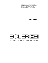 Ecler DAC161 Manuel utilisateur