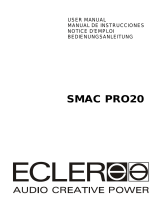 Ecler SMAC PRO20 Manuel utilisateur