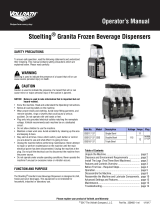 Vollrath Stoelting® Granita Frozen Beverage Machine Manuel utilisateur