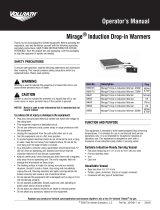 Vollrath Induction Warmers and Rethermalizers, Mirage®, Drop-in, Domestic Models – Manuel utilisateur