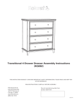 Kolcraft Transitional 3 Drawer Dresser Assembly Instructions Manual