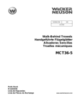 Wacker Neuson MCT36-5 Parts Manual