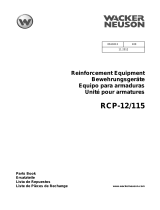 Wacker Neuson RCP-12/115 Parts Manual