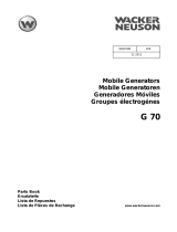 Wacker Neuson G70 Parts Manual