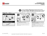 Hagerco 1439 - Magnetic Catch - Light Weight Guide d'installation