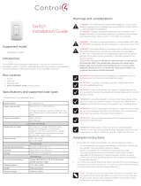 Control 4 C4-SW120277 Series Guide d'installation