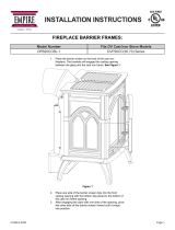 White Mountain Hearth Empire Cast Iron Stove Compact Direct-Vent Fireplace Barrier Frames (DFB20CCBL) Le manuel du propriétaire