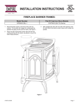 White Mountain Hearth Empire Cast Iron Stove Medium Direct-Vent Fireplace Barrier Frames (DFB30CCBL) Le manuel du propriétaire