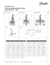 Danfoss Pressure operated water valve, type WVS 32-100 Guide d'installation