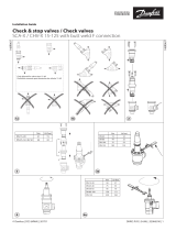 Danfoss Check & stop valves and Check valves SCA-X and CHV-X 15-125 Guide d'installation