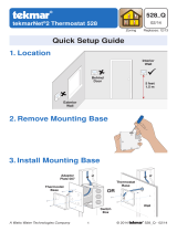tekmar  2 Thermostat 528  Guide d'installation rapide