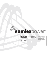 Samlex NTX-RC Le manuel du propriétaire