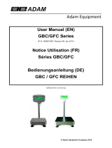 Adam Equipment GFC Series Manuel utilisateur