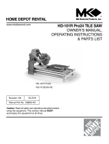 MK Diamond Products HD-101R Pro24 Le manuel du propriétaire