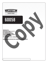 Lifetime 60058 Le manuel du propriétaire