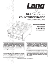 Lang GHP6 Gas ChefSeries Counter Range Mode d'emploi