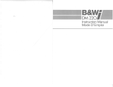 B&W DM 220I Le manuel du propriétaire