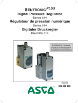 Asco Series 614 Digital Pressure Regulator Sentronic Le manuel du propriétaire