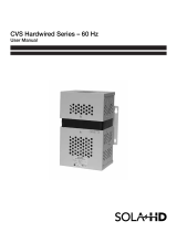 SolaHD CVS Hardwired Series 60 Hz Le manuel du propriétaire