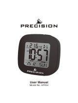 Precision Radio Controlled LCD Alarm Clock Manuel utilisateur