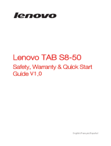 Mode d'Emploi pdf Lenovo Tab S8-50 Manuel utilisateur