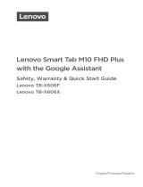 Lenovo Smart Tab M10 FHD Plus avec Google Assistant Mode d'emploi