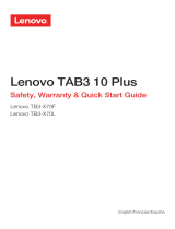 Mode d'Emploi pdf LenovoTab 3 10 Plus