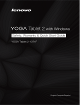 Lenovo Yoga Tab 2 1371 Mode d'emploi
