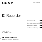 Sony ICD PX720 Manuel utilisateur