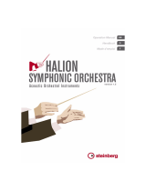 Steinberg HALion Symphonic Orchestra v1.5 Mode d'emploi