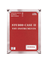 Steinberg VST Instruments Studio Case II Mode d'emploi