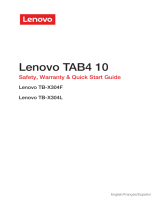 Manual del Usuario Lenovo TAB4 10 TB-X304F Guide de démarrage rapide