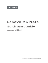 Lenovo A A6 Note Manuel utilisateur