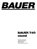 Bauer T40 Sound Projektor Le manuel du propriétaire