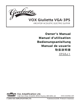Vox Giulietta VGA-3PS Le manuel du propriétaire