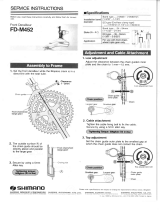 Shimano FD-M452 Service Instructions