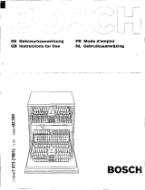Bosch SHV4903/04 Le manuel du propriétaire