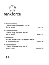 Renkforce FM01 Smoke machine Le manuel du propriétaire
