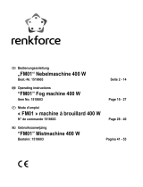 Renkforce FM01 Smoke machine Le manuel du propriétaire