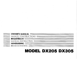 Kawai DX305 Le manuel du propriétaire