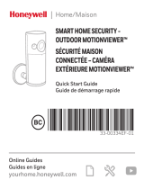 Honeywell Smart Home Security Outdoor Motion Viewer Guide de démarrage rapide