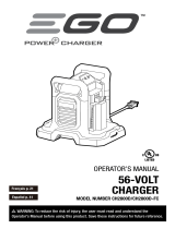 EGO CH2800D 56-Volt Chaerger Manuel utilisateur