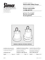 Simer 2300 Series Submersible Utility Pumps Le manuel du propriétaire