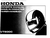 Honda VT600C Shadow Le manuel du propriétaire