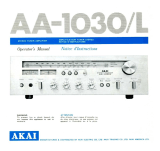 Akai AA-1030L Le manuel du propriétaire