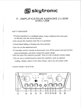 SKYTRONIC 103.134 Karaoke Amplifier Le manuel du propriétaire