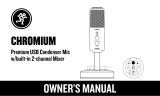 Mackie EM-CHROMIUM Premium USB Condenser Microphone Le manuel du propriétaire