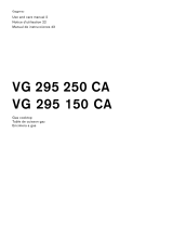 Gaggenau VG 295 250CA Le manuel du propriétaire