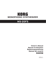 Korg MS-20 FS Le manuel du propriétaire